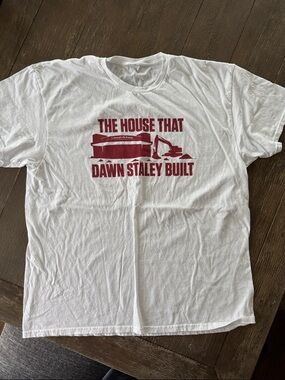 USC White Graphic Tee "The House That Dawn Staley Built" - women’s basketball XL
